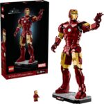LEGO Marvel Iron Man Mark 3 Collectors’ Edition Building Set - Poseable Super Hero Construction Kit W/Mark 3 Minifigure for Adults, Ages 18+ - Collectible Gift Idea for Birthdays - 76344