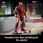 LEGO Marvel Iron Man Mark 3 Collectors’ Edition Building Set - Poseable Super Hero Construction Kit W/Mark 3 Minifigure for Adults, Ages 18+ - Collectible Gift Idea for Birthdays - 76344 - Image 2