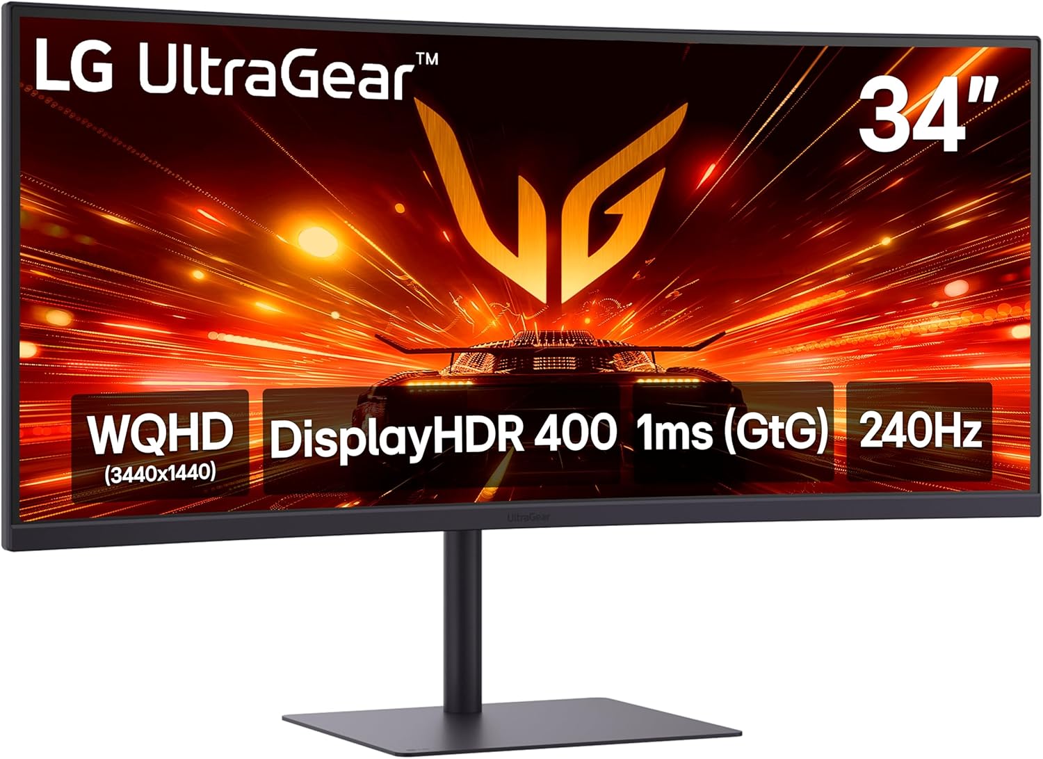 LG-34G630A-B-34-Inch-Ultragear-WQHD-3440-x-1440-Curved-Gaming.jpg LG 34G630A-B 34-Inch Ultragear WQHD (3440 x 1440) Curved Gaming Monitor, 240Hz, 1ms, FreeSync Premium, DisplayHDR 400, Built-in Speaker, HDMI, DisplayPort, USB Type-C, Tilt/Height/Swivel Stand, Black - Image 1