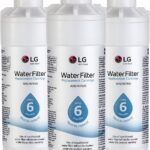 LG LT1000P3 6-Month / 200 Gallon Refrigerator Replacement Water Filter, 3 Count (Pack of 1), White