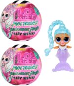 LOL Surprise Mermaids! Makeover Magic Baby Sisters 2 Pack with DIY Wearable Lip Gloss Makeup for You and Your Doll, Fun Water Play, Kids Gift Ages 4+