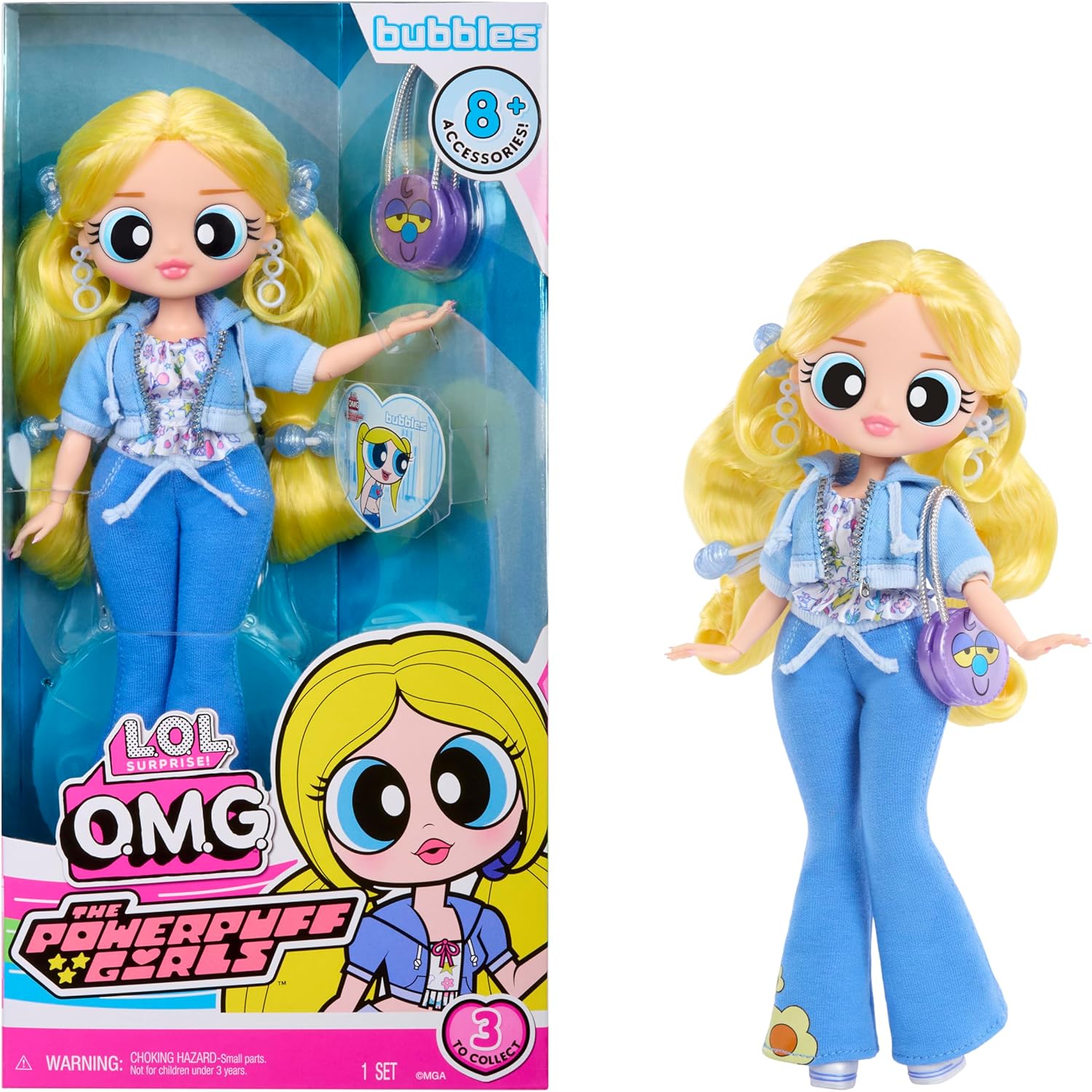 LOL-Surprise-OMG-The-Powerpuff-Girls-Doll-Bubbles.jpg LOL Surprise OMG The Powerpuff Girls Doll - Bubbles - Image 1