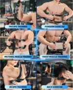 LYKAN Twister Arm Trainer, 40-100lb Adjustable Chest Workout Equipment, Arm Trainer, Twister Arm Trainer, Portable Power Twister Bar, Detachable Design Fitness Anywhere - Image 2