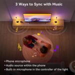 Ledagic Led Light Bar with Music Sync, Color Changing TV Backlight App & Remote Control, IC+RGB & W Smart RGB Light Bar, USB Powered Led Lights for TV, PC Room Monitor Backlight Gaming Accessories - Image 2
