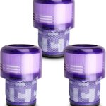 Lemige 3 Pack Vacuum Filters Replacement Parts Compatible with Dyson V11 Origin V11 Torque Drive V11 Animal V11 Complete V11 Extra V15 Detect V15s Detect Submarine Vacuums, Compare to Part 970013-02