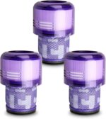 Lemige 3 Pack Vacuum Filters Replacement Parts Compatible with Dyson V11 Origin V11 Torque Drive V11 Animal V11 Complete V11 Extra V15 Detect V15s Detect Submarine Vacuums, Compare to Part 970013-02