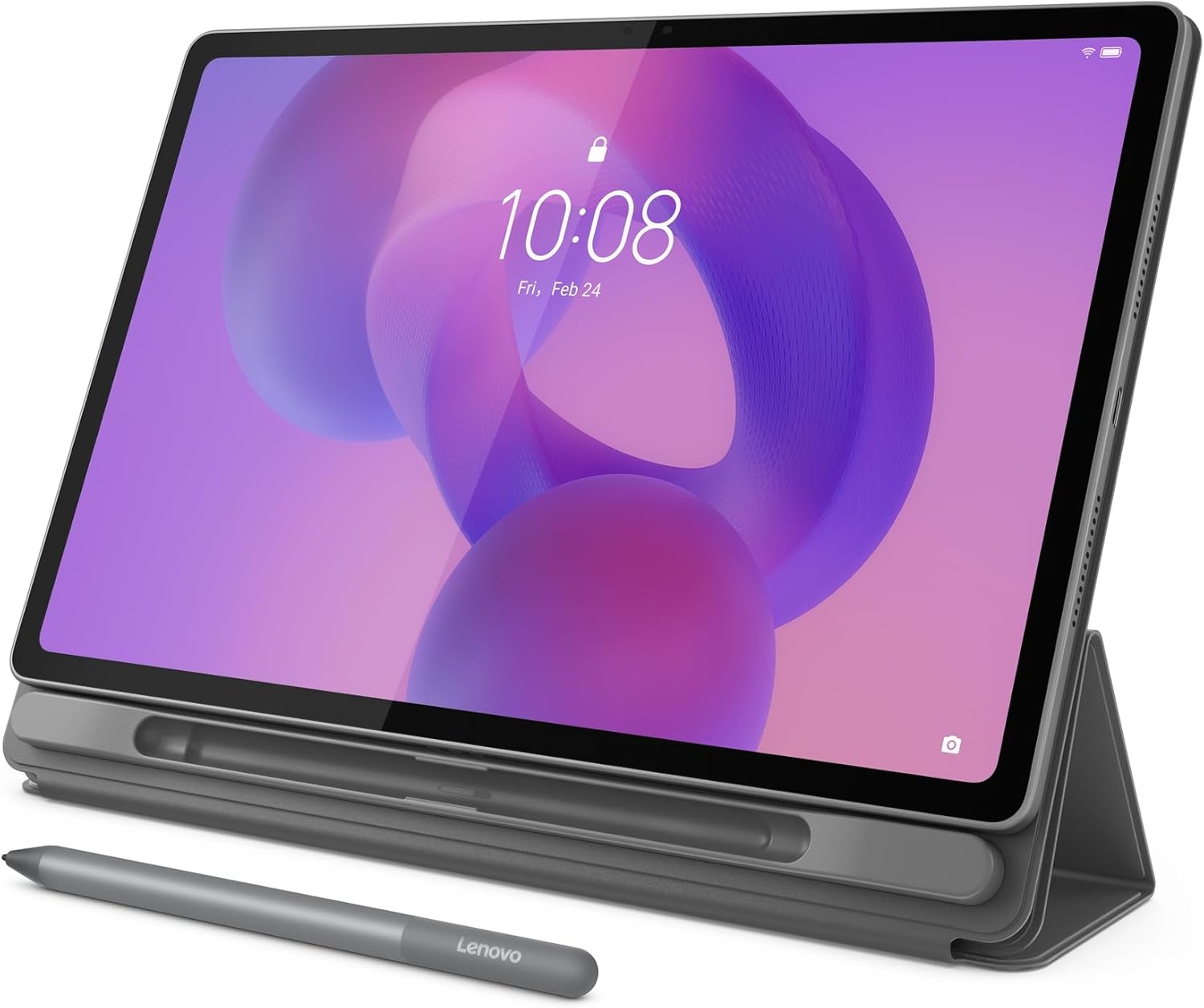 Lenovo-Idea-Tab-Plus-Lightweight-Tablet-121″-25K.jpg Lenovo Idea Tab Plus - Lightweight Tablet - 12.1″ 2.5K IPS Touchscreen Display - 90Hz - MediaTek Dimensity 6400-8GB Memory - 128GB Storage - Integrated Arm Mali-G57 MC2 - Lenovo Tab Pen & Folio Case - Image 1