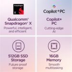 Lenovo IdeaPad Slim 3X - 2025 - Everyday AI Laptop - Copilot+ PC - 15.3" WUXGA Display - 16 GB Memory - 512 GB Storage - Snapdragon® X - Luna Grey - Image 2