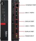Lenovo ThinkCentre M910Q Tiny Desktop Intel Core i7-6700T 2.8GHz 32GB RAM 1TB SSD Integrated Graphics - WiFi + Bluetooth Adapter - Windows 11 Pro (Renewed) - Image 2