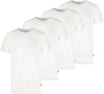 Levi's Men's 4-Pack Basic Crew Neck T-Shirt, Soft Cotton, Tag-Free, Breathable Comfort