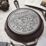 Lodge 10.25 Inch Cast Iron Skillet – Pre-Seasoned Frying Pan with Teardrop Handle – Oven, Stovetop, Grill & Campfire Use – Made in USA – Non-Toxic, Even-Heating Cookware – 250th Anniversary Logo - Image 2