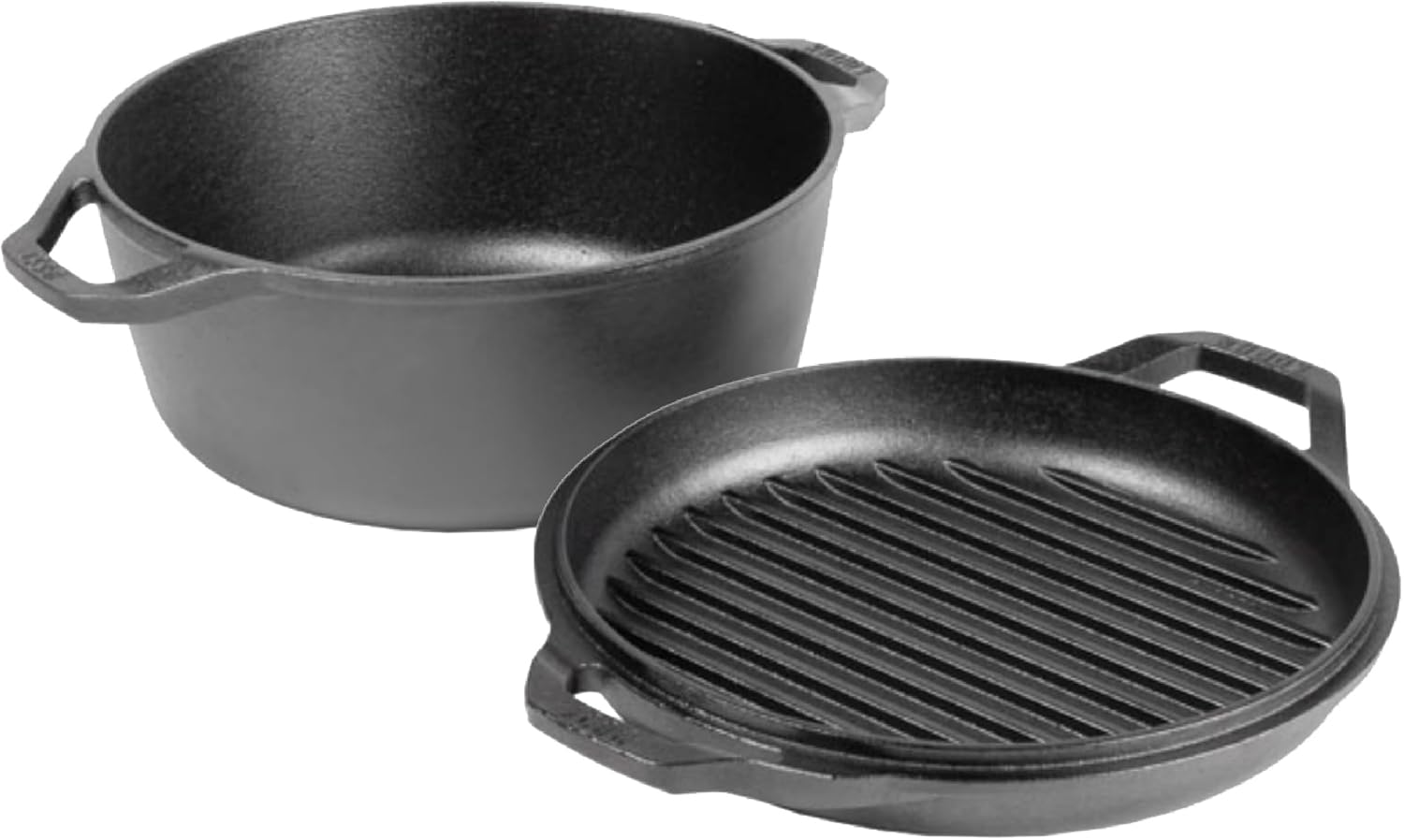 Lodge-Chef-Collection-6qt-Double-Dutch-Oven.jpg Lodge Chef Collection 6qt Double Dutch Oven - Image 1