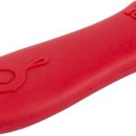 Lodge Silicone Hot Handle Holder - Heat-Resistant Cast Iron Skillet Handle Cover for Pans 9 Inches & Larger - Dishwasher-Friendly Silicone Hot Grip Sleeve - Reusable Skillet Accessory - Red