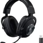 Logitech G PRO X Wireless Lightspeed Gaming Headset with Blue VO!CE Mic Filter Tech, 50 mm PRO-G Drivers, and DTS Headphone:X 2.0 Surround Sound, 20+ Hour Battery Life - Black