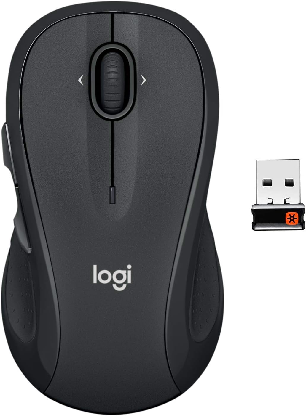 Logitech-M510-Wireless-Mouse-24-GHz-with-USB-Unifying-Receiver.jpg Logitech M510 Wireless Mouse, 2.4 GHz with USB Unifying Receiver, 1000 DPI Laser-Grade Tracking, 7-Buttons, 24-Months Battery Life, PC/Mac/Laptop - Graphite - Image 1