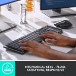 Logitech MX Mechanical Wireless Illuminated Performance Keyboard, Tactile Quiet Switches, Backlit Keys, Bluetooth, USB-C, macOS, Windows, Linux, iOS, Android, Metal, ‎Graphite - Image 2