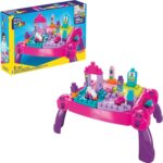 MEGA BLOKS First Builders Build 'n Learn Table Toddler Blocks Set, Pink | Portable Activity Table, 30 Pieces, Built-In Storage, Preschool Kids Ages 1+ Years, Easy to Build (Amazon Exclusive)