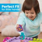 MEGA BLOKS First Builders Build 'n Learn Table Toddler Blocks Set, Pink | Portable Activity Table, 30 Pieces, Built-In Storage, Preschool Kids Ages 1+ Years, Easy to Build (Amazon Exclusive) - Image 2
