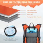 Maelstrom Lightweight Hydration Hiking Backpack with 2L/3L Water Bladder | BPA-free, High Flow Bite, Insulated Compartment, Reflective Strip, Utility Pockets, Perfect for Running, Cycling, Marathon - Image 2