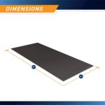 Marcy Fitness Equipment Mat and Floor Protector Compatible for Treadmills, Elliptical, Exercise Bikes, Stationary Cycles and Accessories - Image 2