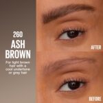 Maybelline Brow Inserts Eyebrow Pen, Micro Needle Shaped 2-In-1 Dual-Ended Brow Makeup Pen and Gel, Water-Resistant, Smudge Proof for Up to 36-HR Wear, Ash Brown - Image 2