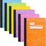 Mead Composition Notebook, Wide Ruled 7.5" x 9.75" Paper, 100 Sheets, Assorted Colors, 6 Pack (950054-ECM)