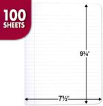 Mead Composition Notebook, Wide Ruled Paper, 7.5" x 9.75", 100 Sheets, Black Marble, 12 Pack (72936) - Image 2