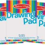 Melissa & Doug Drawing Paper, Sketch Pad, 3-Pack Bundle for Coloring, Writing or Painting (9 x 12 inches) - 50 Sheets Each, Kids Drawing Pad & Art Supplies for Kids Ages 3+ - FSC Certified