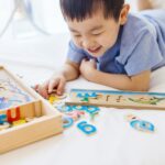 Melissa & Doug See & Spell Wooden Educational Toy with 8 Double-Sided Spelling Boards and 64 Letters Preschool Learning Activities, See & Spell Learning Toys for Kids Ages 4+ - Image 2