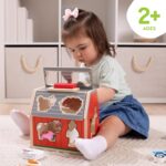 Melissa & Doug Take-Along Wooden Toy Barn, 11-Pc Portable Toddler Playset with Farm Animals & Pop-Up Roof, Preschool Learning Toys for Girls & Boys 2+ - Image 2