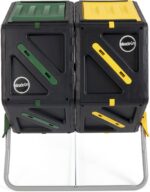 Miracle-Gro Dual Chamber Compost Tumbler – Easy-Turn, Heavy-Duty Outdoor Bin Composter with 2 Sliding Doors (2x18.5 Gal/70L - Image 2