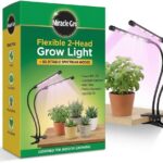 Miracle-Gro, Grow Light for Indoor Plants - 10W LED, Flexible 2-Head, Selectable Spectrum for Indoor Plants, Seeds, Herbs, Flowers, Plug-in Anywhere for Any Plant