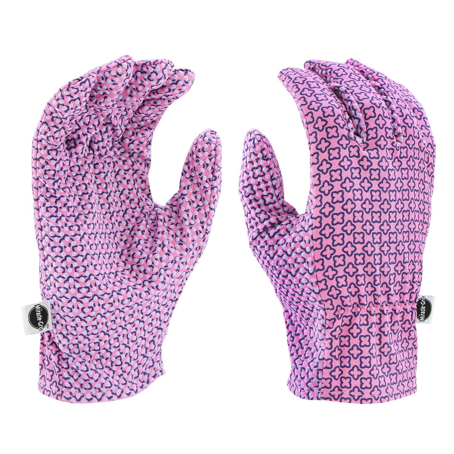 Miracle-Gro-Womens-Canvas-Back-Dotted-Palm-Gardening-Work-Gloves-Breathable.jpg Miracle-Gro Women's Canvas Back Dotted Palm Gardening Work Gloves, Breathable Backing, Strong Grip, Shirred Elastic Wrist, Purple/Pink, Medium, (M56111/WML) - Image 1