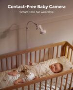 Momcozy Smart Baby Monitor, 2K HD Contact-Free Baby Camera | Smart Notifications for Cry/Sound/Motion, Sleep Activity Log, 2-Way Audio, Night Vision, Table&Floor Stand,2.4/5GHz Wifi,BM08 - Image 2