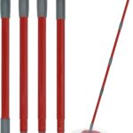 Mop Handle for Ocedar, Mop Handle for O Cedar, Spin Mop Replacement Handle for O Cedar, 4 Section 30" to 58" Mop Handles for Ocedar Spin Mop & H2pro Flat Mop, Mop Stick Mop Pole Handle for Ocedar Mop