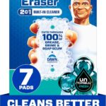 Mr. Clean Magic Eraser Foaming Sponge, All Purpose Cleaner, Dawn Cleaning Power, Wall, Sneaker, Oven Cleaner, Kitchen, Bathroom, Shower Cleaning Supplies, Scrubber, Ultra Foamy, 7ct