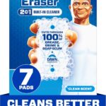Mr. Clean Magic Eraser Foaming Sponge, All Purpose, Dawn Cleaning Power, Wall Cleaner, Sneaker Cleaner, Oven Cleaner, Kitchen, Bathroom, Shower Cleaning Supplies, Scrubber, Ultra Foamy, 7ct