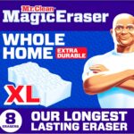 Mr. Clean Magic Eraser Sponge, All Purpose Cleaner, Long Lasting Cleaning Scrubber, Wall, Sneaker, Oven, Kitchen, Bathroom, Shower Cleaner, Cleaning Supplies, Whole Home Extra Durable XL, 8ct