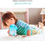 Munchkin Any Angle Sippy Cups for Toddlers, Spill Proof Weighted Straw Cup with Transition Handles for Babies 6 Months and Up, 7 Ounce, 2 Pack, Pink/Purple - Image 2