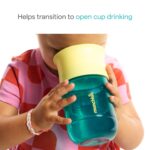 Munchkin Control Flow Open Training Toddler Cups with Removable Valve, 18+ Months, 10 Ounce, 2 Pack, Coral - Image 2