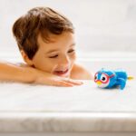 Munchkin® Bath Essentials Set with Bonus Wind-Up Swimming Penguin, 3 Piece, Grey - Image 2