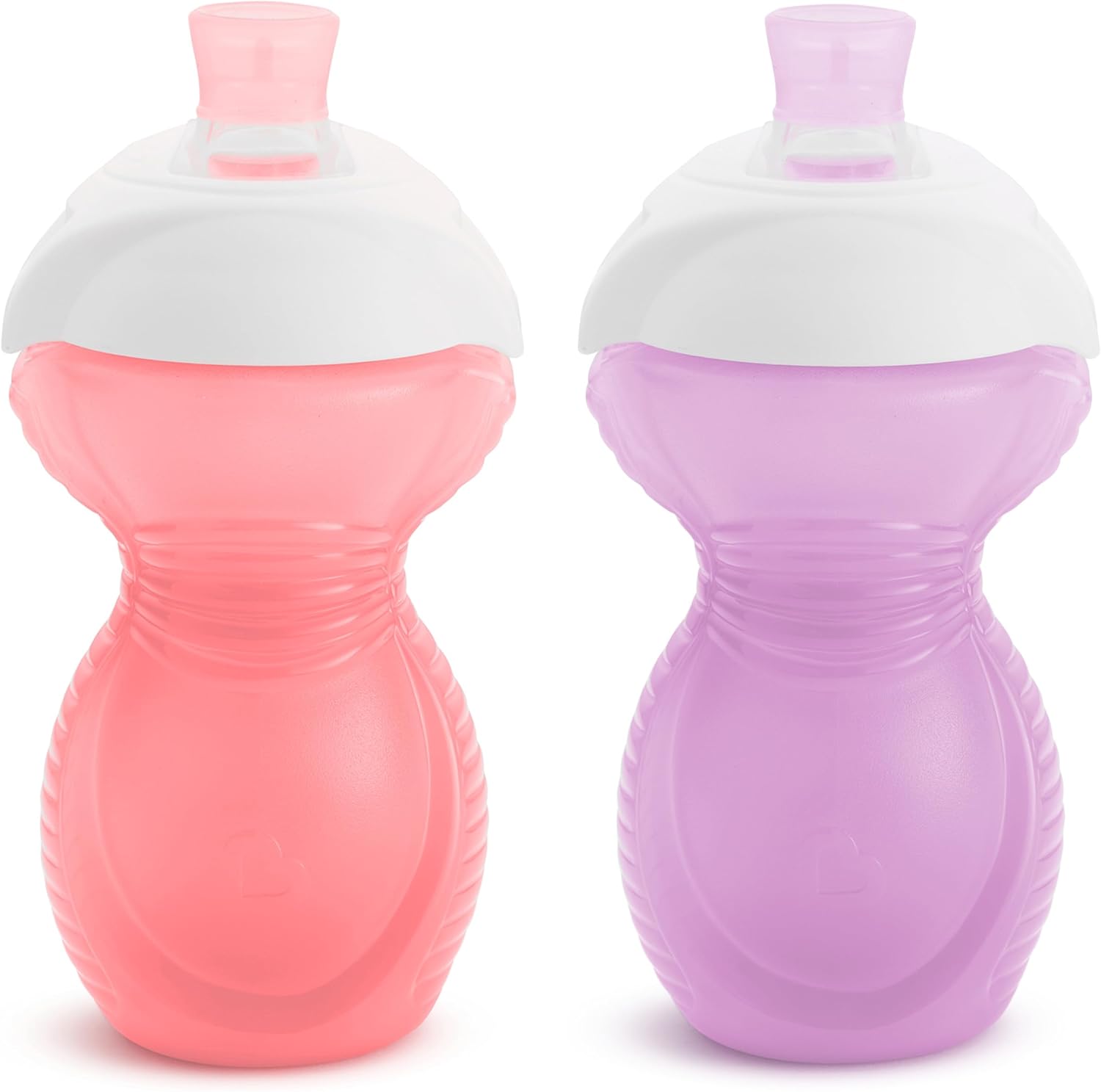 Munchkin®-Click-Lock-Bite-Proof-Sippy-Cup-9-Ounce-2.jpg Munchkin® Click Lock™ Bite Proof Sippy Cup, 9 Ounce, 2 Pack, Pink/Purple - Image 1