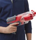 NERF Elite Disrupter Blaster - 6-Dart Rotating Drum, Slam Fire, Translucent Red (Amazon Exclusive) - Image 2