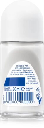 NIVEA Extra Bright 8 Super Food Vitamin C Collagen Booster Underarm Roll-On Deodorant, Alcohol-Free, 72HR Odor Protection, Smooth & Bright Skin, 50ml, 1.69oz, Pack of 3 - Image 2