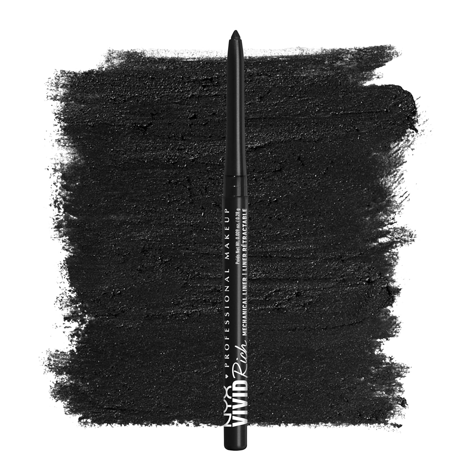 NYX-PROFESSIONAL-MAKEUP-Mechanical-Eye-PencilVivid-Rich-Mechanical-Creamy-Retractable.jpg NYX PROFESSIONAL MAKEUP Mechanical Eye Pencil,Vivid Rich Mechanical, Creamy Retractable Eyeliner - Always Onyx, Black Eyeliner - Image 1