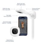 Nanit Nursery Bundle Smart Baby Monitor with Wall Mount – 1080p HD Wi-Fi Camera, Monitoring, Sleep Tracking, Two-Way Audio, Night Vision, Motion & Cry Notifications, White - Image 2