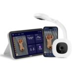 Nanit Smart Baby Monitor System with Floor Stand & 8" Display Screen - Crystal-Clear Video, Real-Time Notifications, Sleep Insights - Baby Must Have for Parents