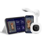 Nanit Smart Baby Monitor System with Wall Mount & 8" Display Screen - Crystal-Clear Video, Real-Time Notifications, Sleep Insights - Baby Must Have for Parents