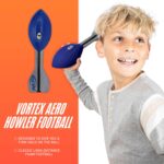Nerf Vortex Aero Howler Foam Ball – Classic Long-Distance Football - Flight-Optimizing Tail - Hand Grip – Indoor and Outdoor Fun (Blue) - Image 2