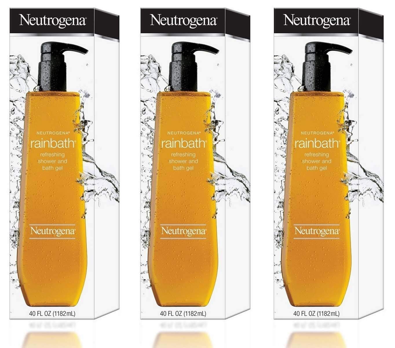 Neutrogena-Rainbath-Refreshing-Shower-and-Bath-Gel-40-Oz-THREE.jpg Neutrogena Rainbath Refreshing Shower and Bath Gel- 40 Oz THREE PACK 120 Oz Total by Neutrogena BEAUTY - Image 1